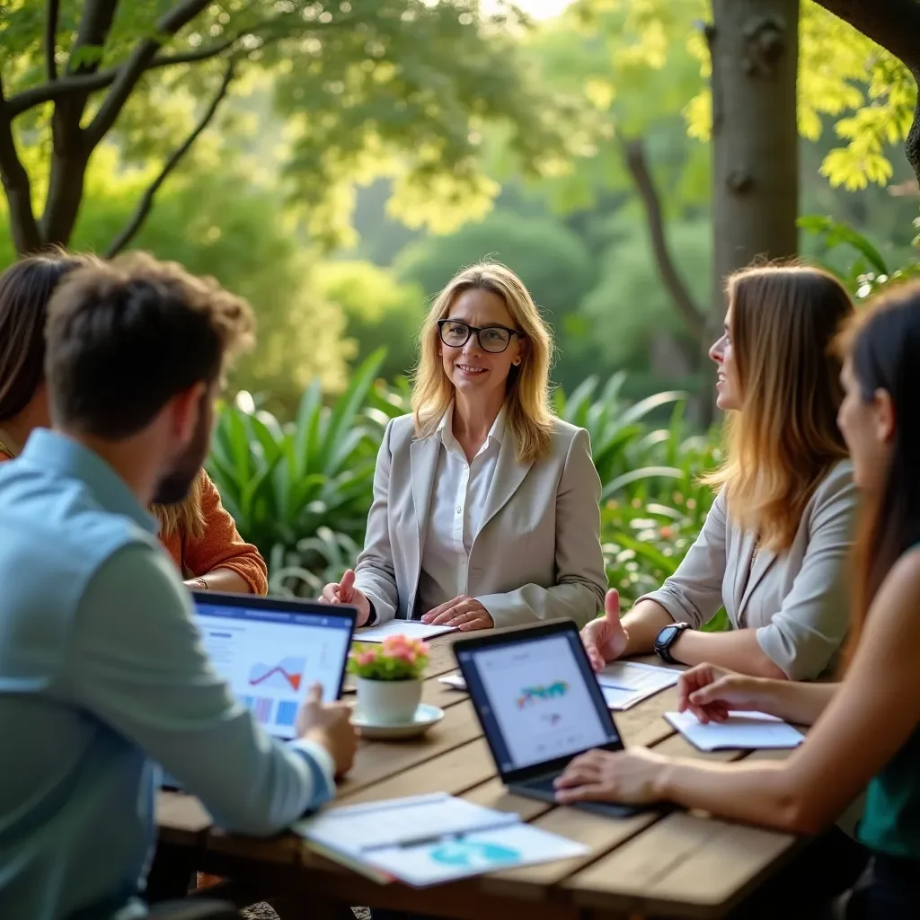 Creative team at work